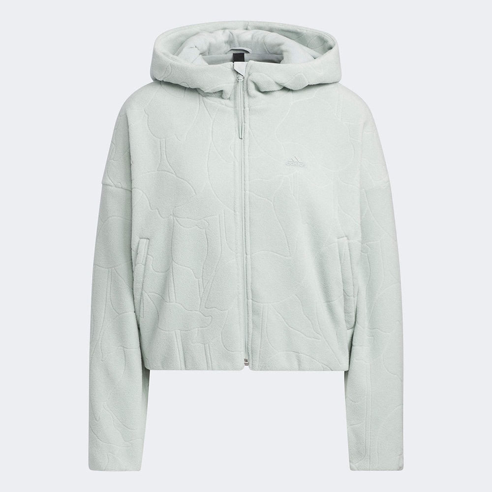 Adidas light green sage sweater jacket zipup